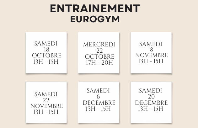 Entrainement Eurogym