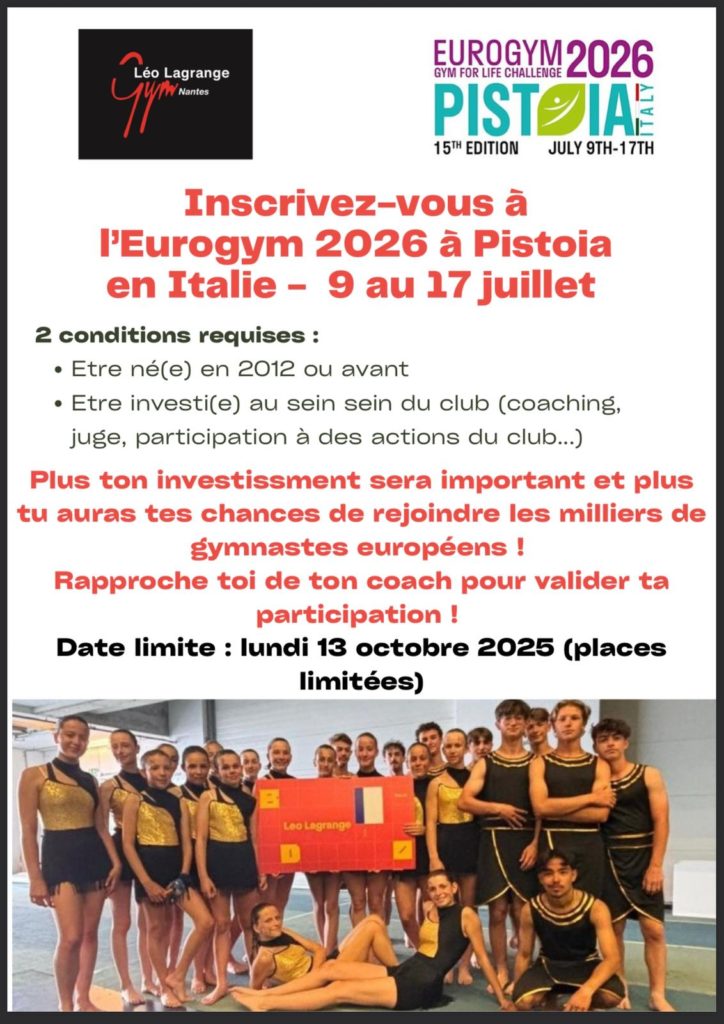 Inscription eurogym 2025